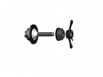 Комплект вал беспружинный с флацем, конусом и гайкой Tr40x3 HAWEKA DuoMagic 105 818 001 MCD