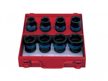 Набор ударных торцевых головок 3/4&quot, шестигранные, 19-38 мм, 8 предметов KING TONY 6408MP10