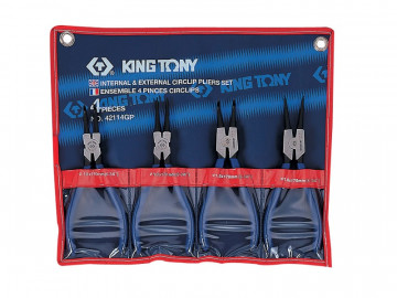 Набор съемников стопорных колец, 4 предмета KING TONY 42114GP