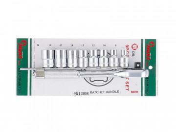 Набор 6-гранных торцевых головок с трещоткой на 1/2 Hans 46134