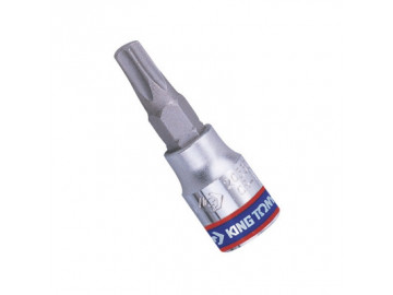 Насадка (бита) торцевая 1/4, TORX, T8, L = 37 мм, с отверстием KING TONY 203708
