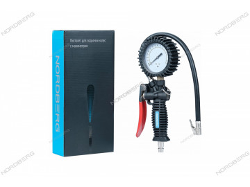 Пистолет для подкачки колес с манометром 80 мм NORDBERG TI61